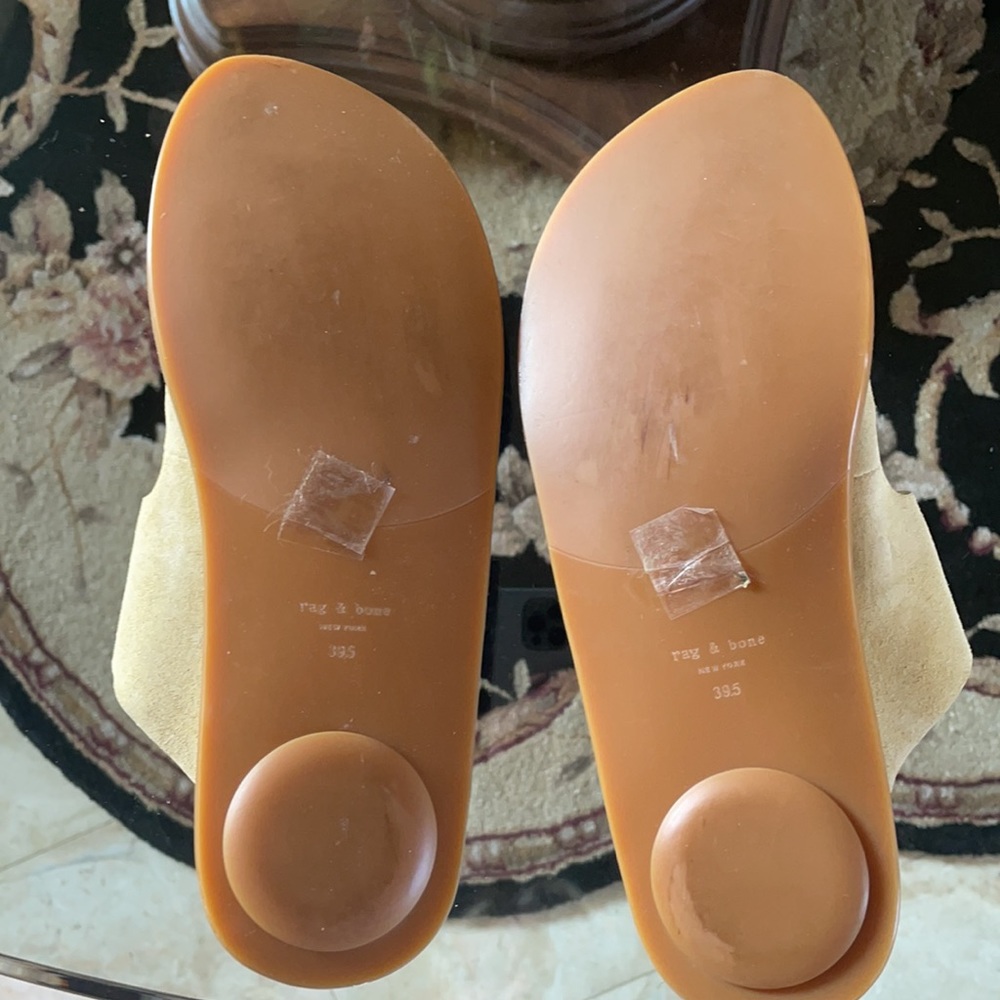 Rag and bone baby yellow suede sandals - Picture 5 of 9